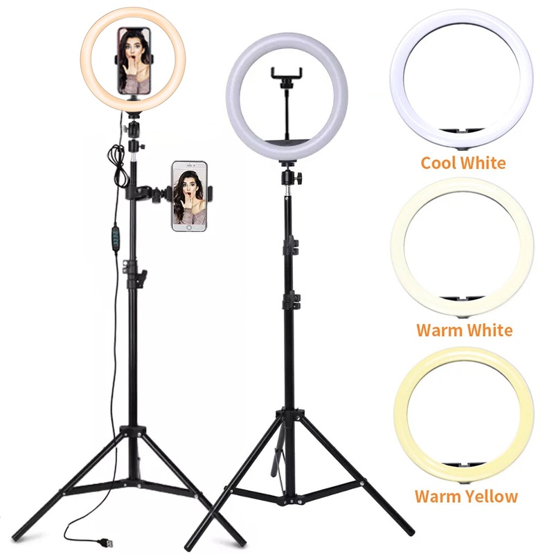 Photography Lighting Wand - Lampu Cincin Selfie LED 6/10/12 Inci,