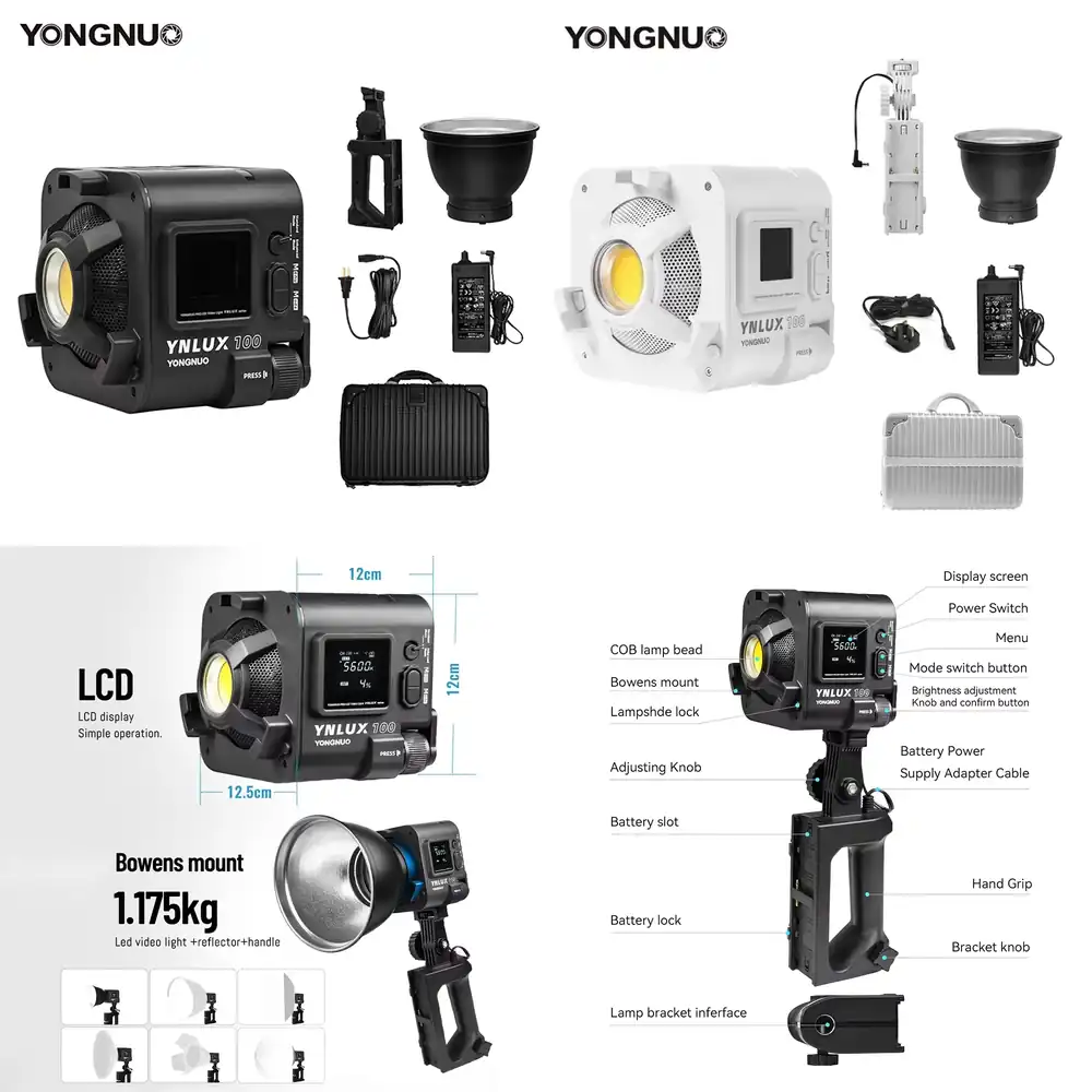 Photography And Lighting - YONGNUO YNLUX100 100W 3200K-5600K Lampu Video