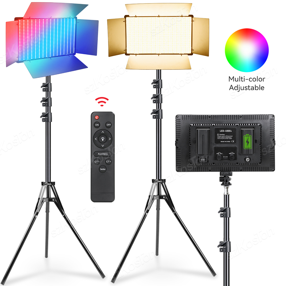 Photography Lighting Uk - Kit Pencahayaan Video LED RGB Lampu
