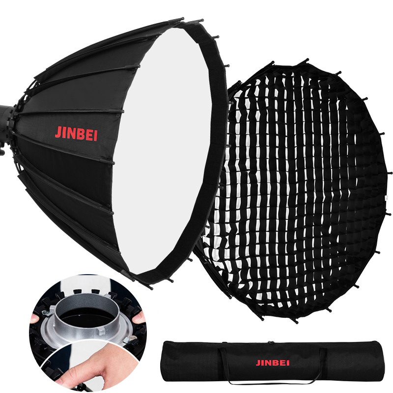 Parabolic Umbrella Deep - JINBEI Soft Box Parabola Reflektif 120cm