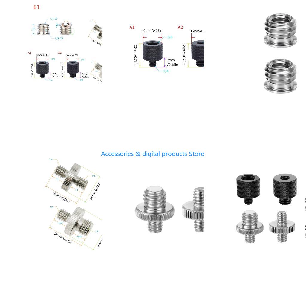 Photography Lighting Rig - 77JD Set Adaptor Sekrup 6 Buah