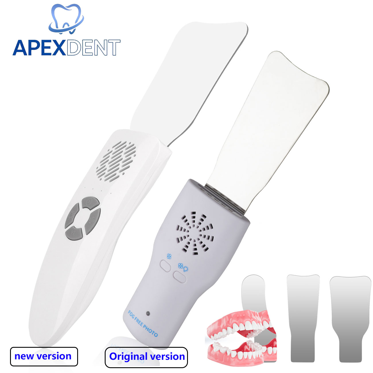 Photography And Lighting - Kit Cermin Anti-Kabut Gigi dengan Lampu
