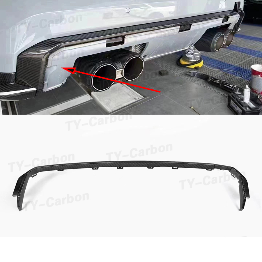 Diffusion Material Roll - Strip Diffuser belakang serat karbon kering,