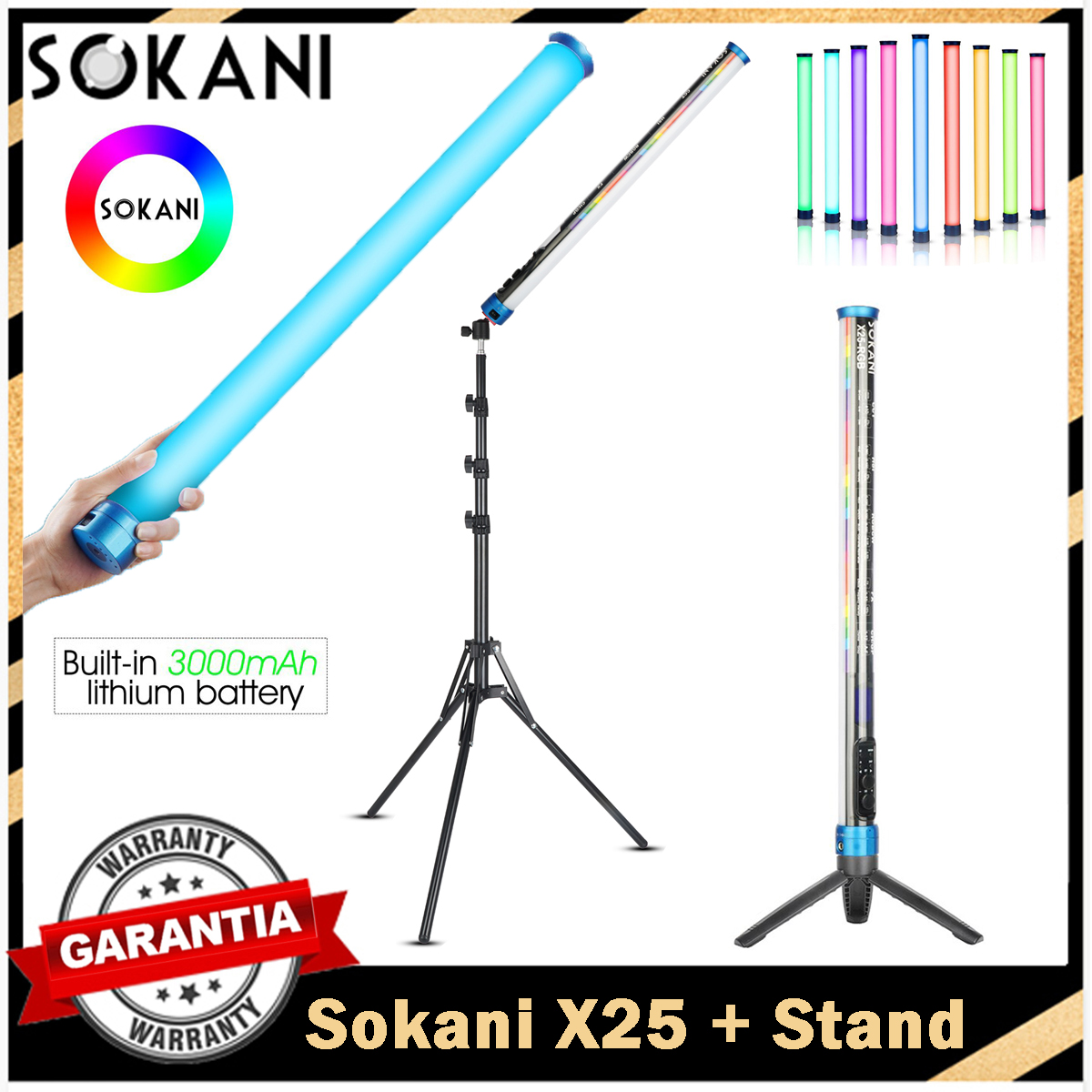 Photography Lighting Wand - Sokani X25 RGB Lampu Video LED