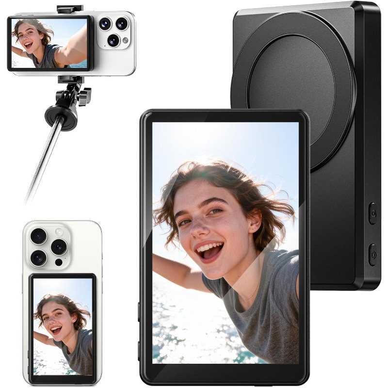 Photography Lighting Set - Layar Monitor Selfie Magnetik dengan Kamera