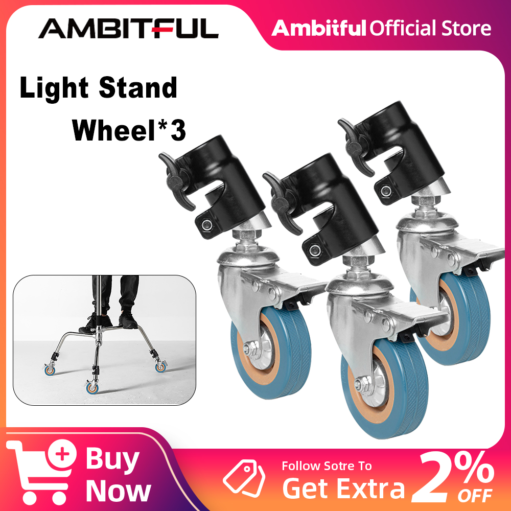 Photography Lighting Set - Set Roda Putar C-Stand AMBITFUL 3