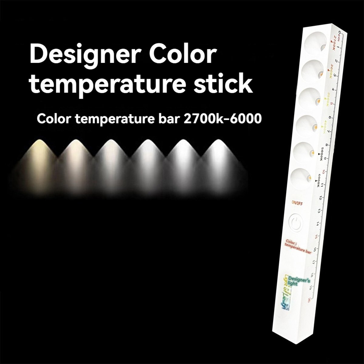 Photography Lighting Wand - Sep. 6Modes Lampu Suhu Warna Dapat