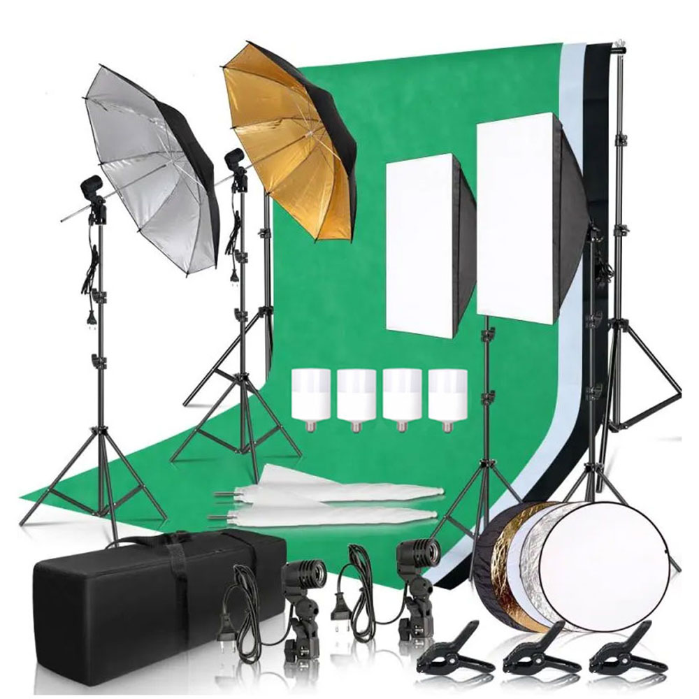Photography Lighting Set - Kit Pencahayaan Softbox Studio Fotografi dengan