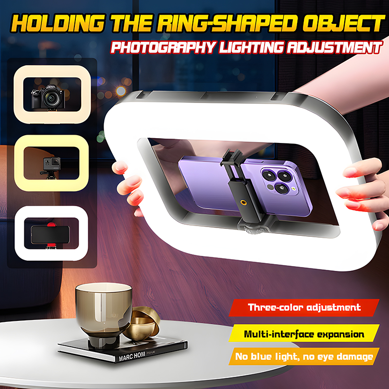 Photography Artificial Lighting - Lampu LED Ring Genggam Roreta, Dapat