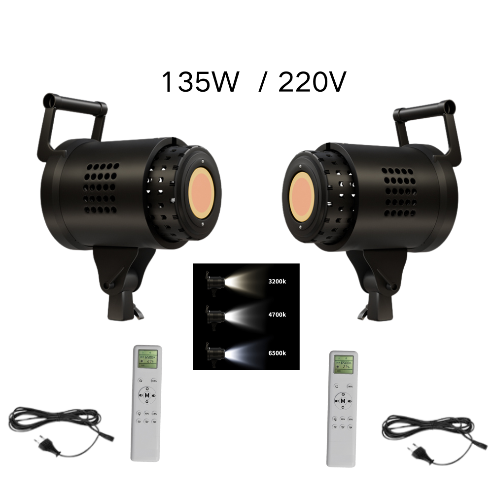 Photography Lighting Uk - 115/135W Fotografi Bowens Pencahayaan LED 220V