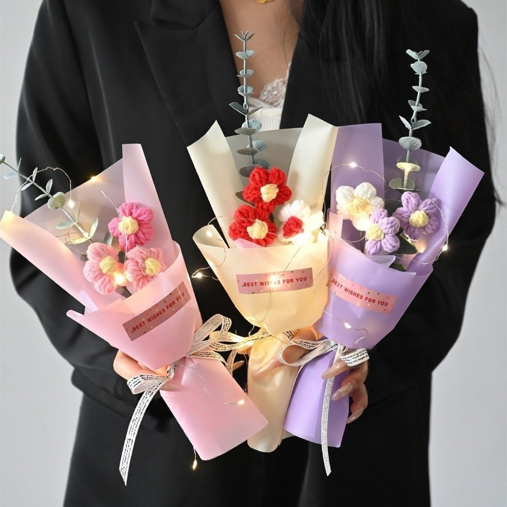 Buket Bunga Rajut Crochet Berc - Photography Artificial Lighting ulasan dan harga