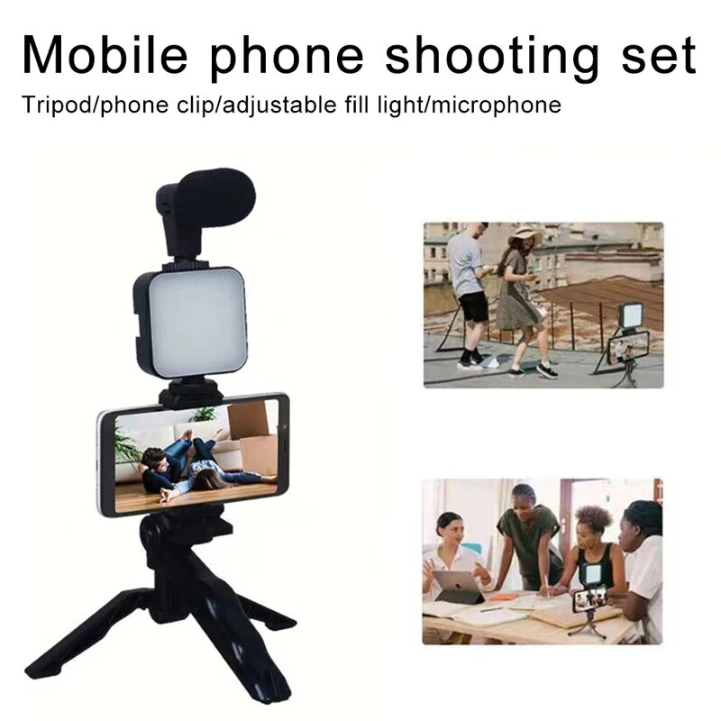 Kit Vlog ponsel pintar dengan  - Photography Led Lighting Kit ulasan dan harga