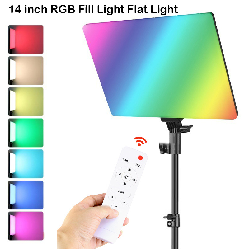 RGB 14 ''Lampu Video LED Remot - Photography Lighting Uk ulasan dan harga