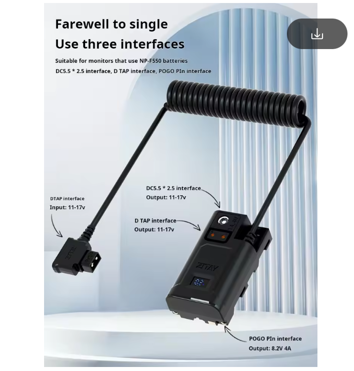 ZITAY D-TAP ke NP-F550 baterai - Photography Lighting For Dummies ulasan dan harga