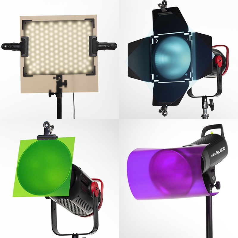 Film Filter Gel Warna + Tas Pe - Photography Led Lighting Kit ulasan dan harga