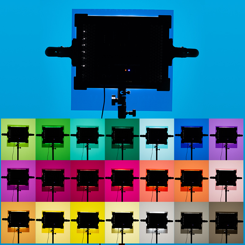 Film Filter Gel Warna + Tas Pe - Photography Led Lighting Kit ulasan dan harga
