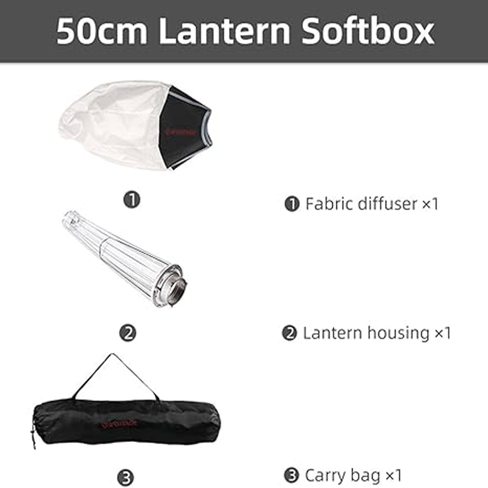 Ifacks 65x65CM Softbox lentera - Barn Door Modifier ulasan dan harga
