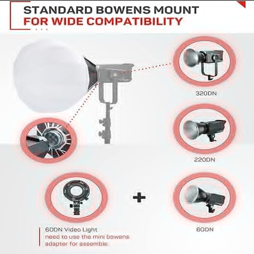 Ifacks 65x65CM Softbox lentera - Barn Door Modifier ulasan dan harga