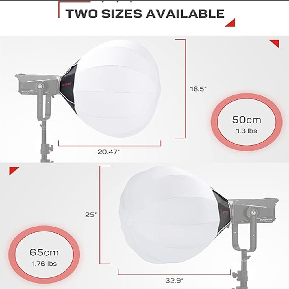 Ifacks 65x65CM Softbox lentera - Barn Door Modifier ulasan dan harga