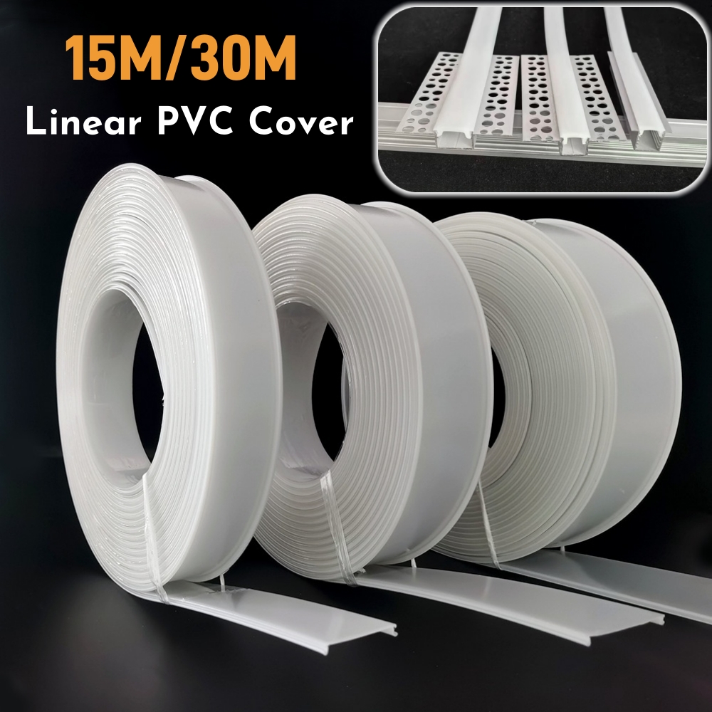 15M/30M Hitam/Putih LED Profil - Diffusion Material Roll ulasan dan harga