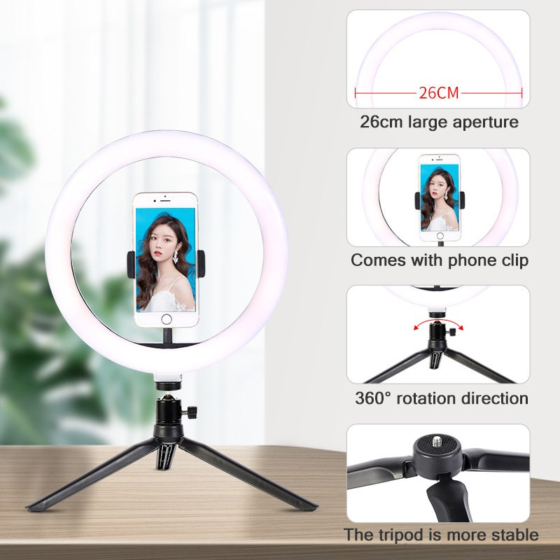 Lampu Ring Led 26cm untuk Trip - Photography Lighting Set ulasan dan harga