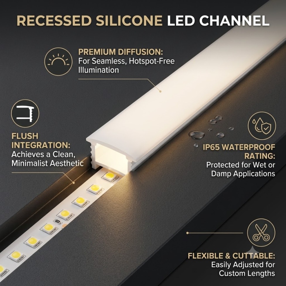 Lampu Neon LED Silikon Putih T - Diffusion Material Roll ulasan dan harga