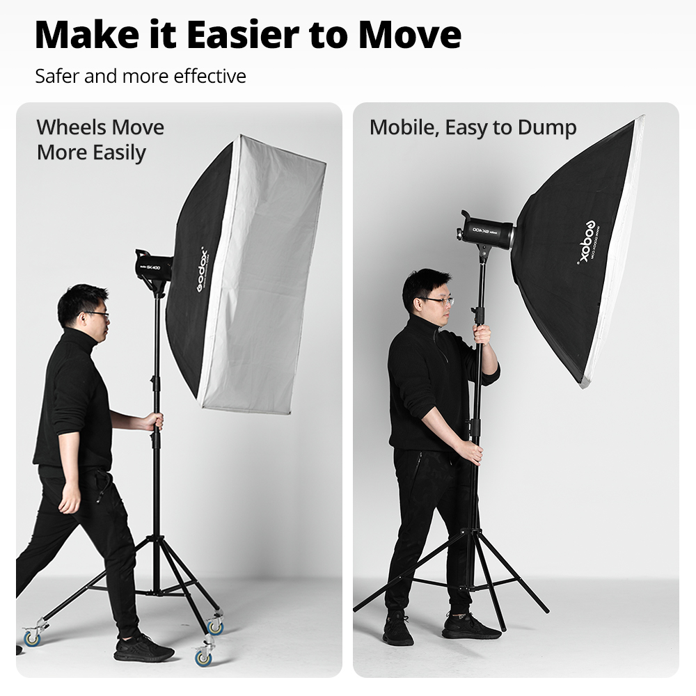 Set Roda Putar C-Stand AMBITFU - Photography Lighting Set ulasan dan harga