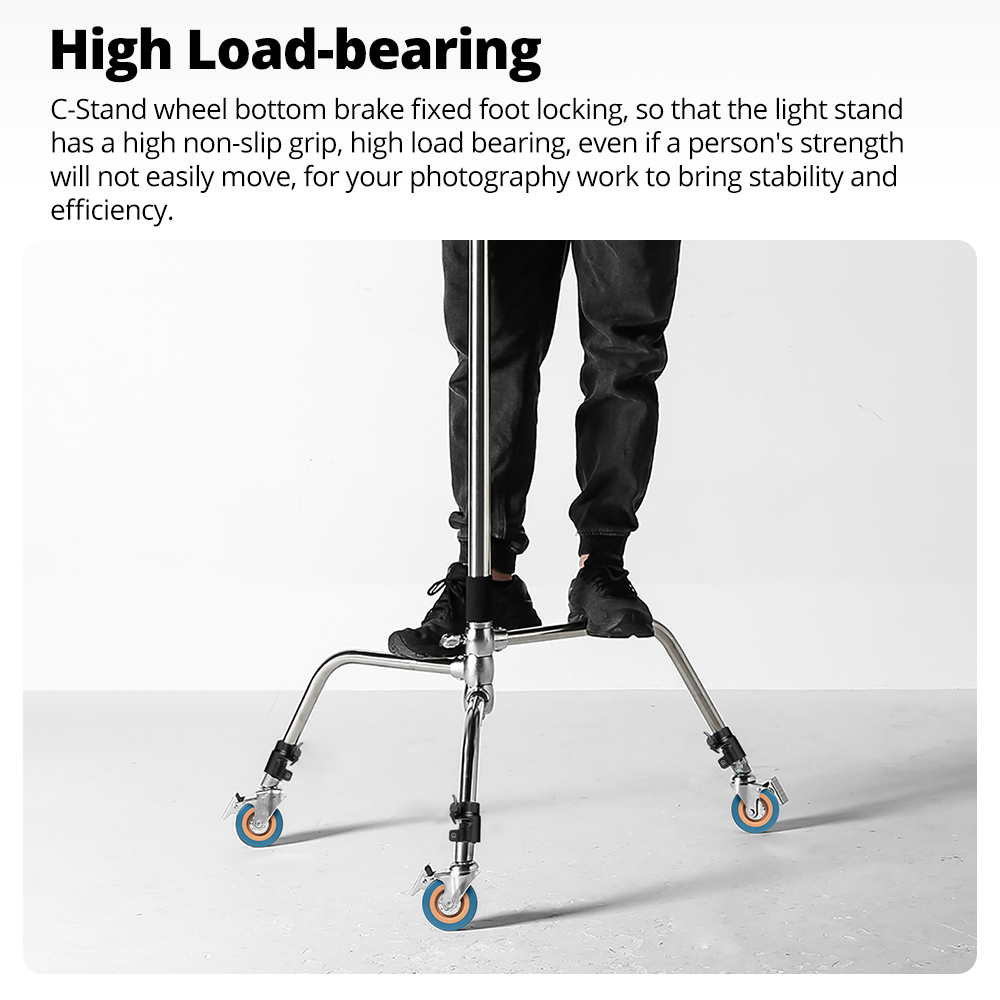 Set Roda Putar C-Stand AMBITFU - Photography Lighting Set ulasan dan harga