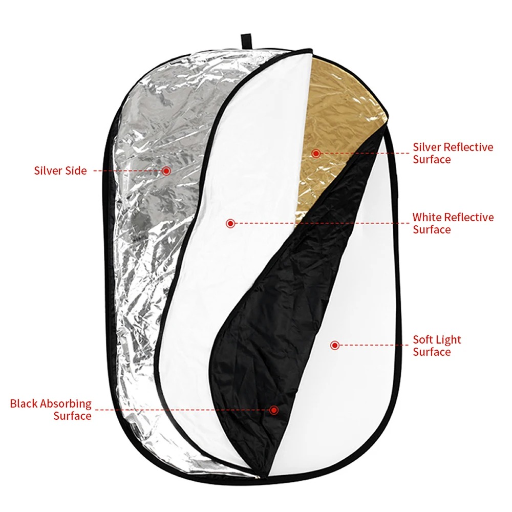 60/80/110CM 5-in-1 Reflektor C - Photography Lighting For Outdoors ulasan dan harga