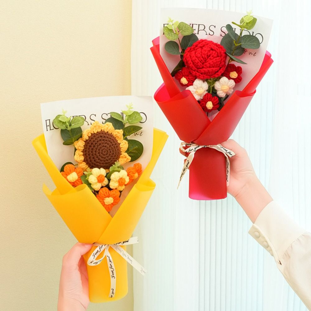 Buket Bunga Rajut Crochet Lamp - Photography Artificial Lighting ulasan dan harga