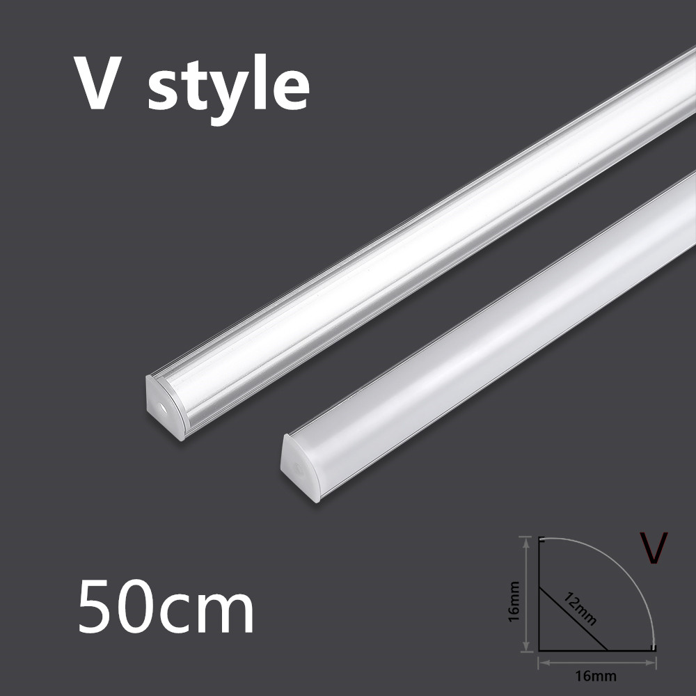 Saluran Aluminium LED 50cm, un - Diffusion Material Roll ulasan dan harga