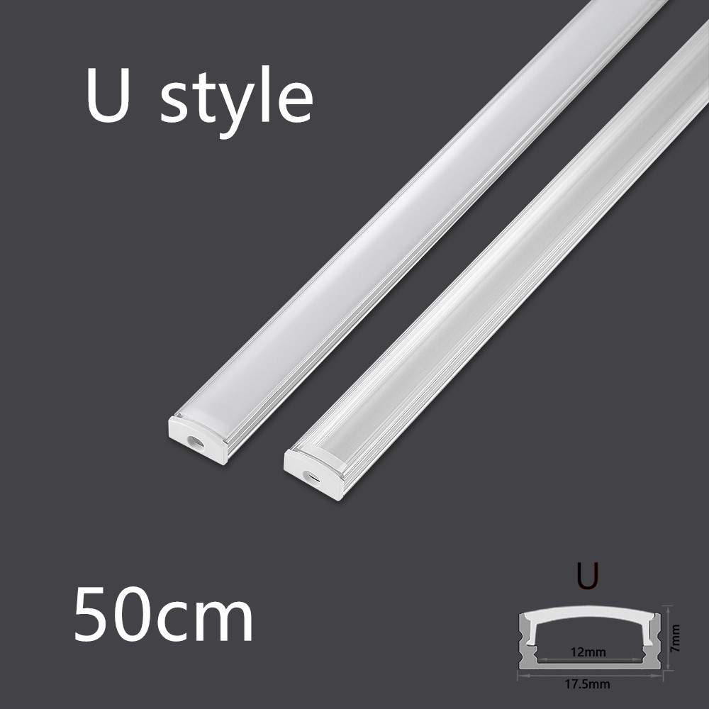 Saluran Aluminium LED 50cm, un - Diffusion Material Roll ulasan dan harga