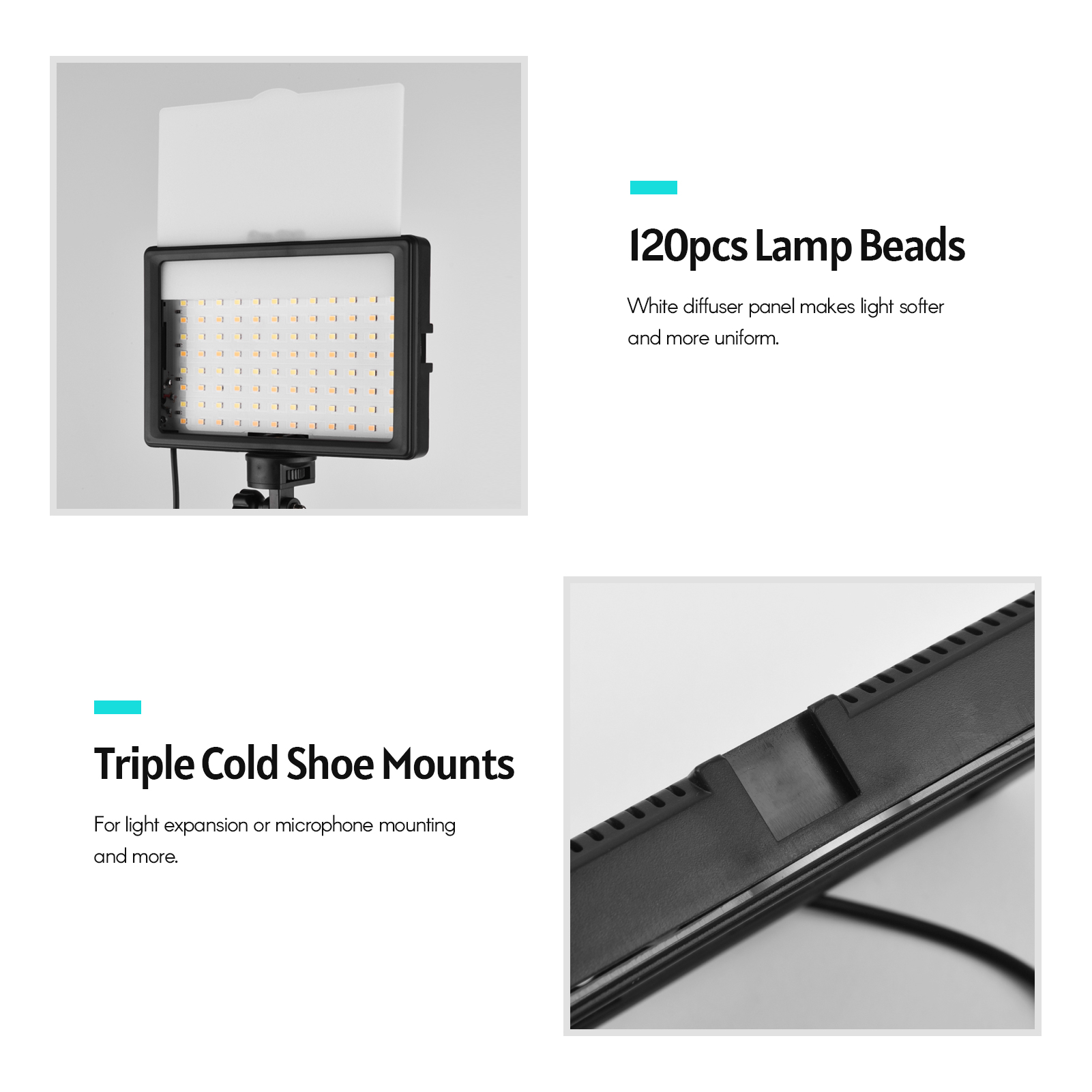 Andoer Kit lampu Video LED 2 b - Photography Lighting Uk ulasan dan harga
