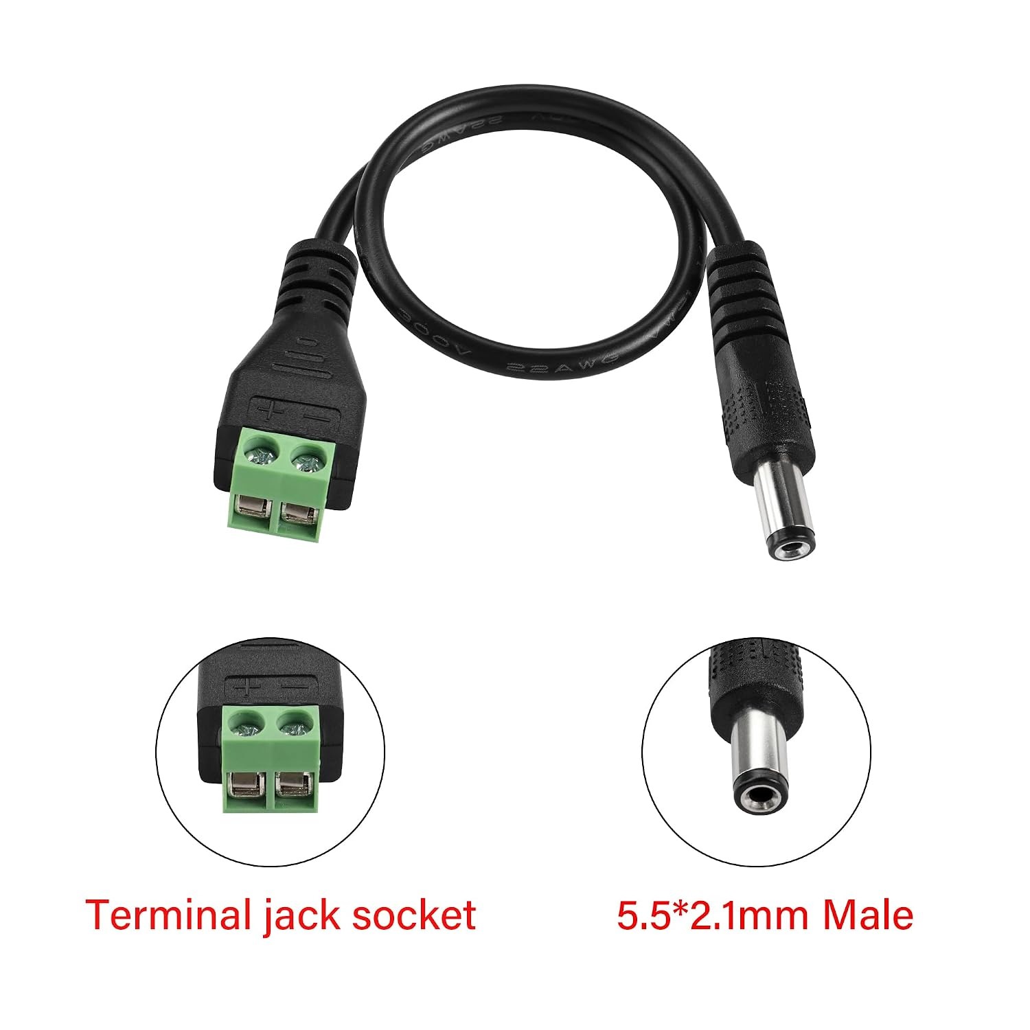 Kabel Daya Terminal Block ke C - Photography Led Lighting Kit ulasan dan harga