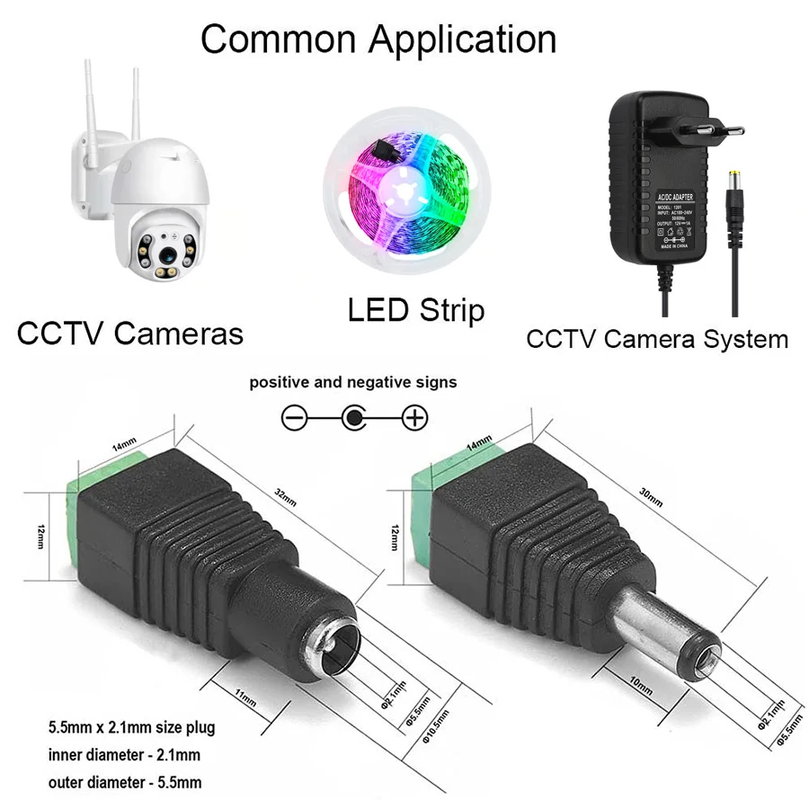 5 pasang DC 12V wanita dan lak - Photography Led Lighting Kit ulasan dan harga