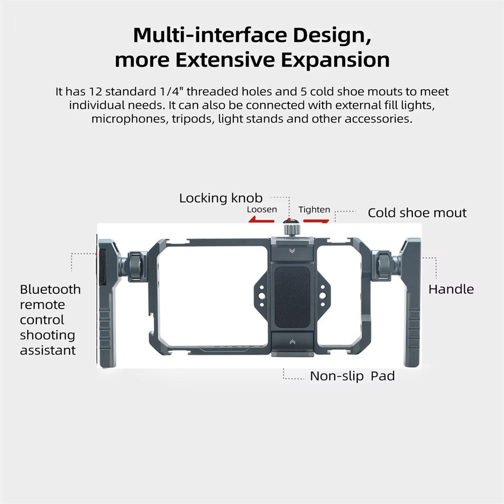 Rig Video Smartphone Cage Remo - Photography Lighting Rig ulasan dan harga